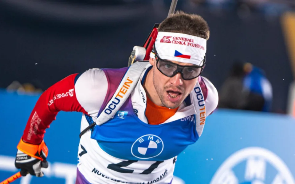 Krčmář byl 19. ve sprintu biatlonistů na MS v Novém Městě, vyhrál Laegreid