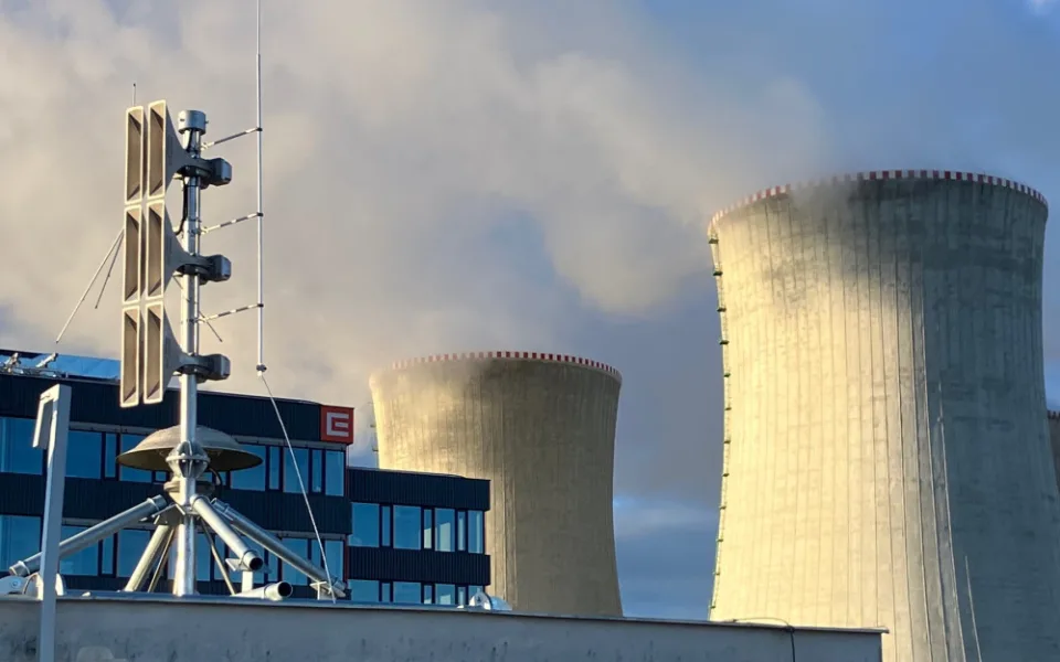 Nové hlasové sirény v areálu dukovanské elektrárny