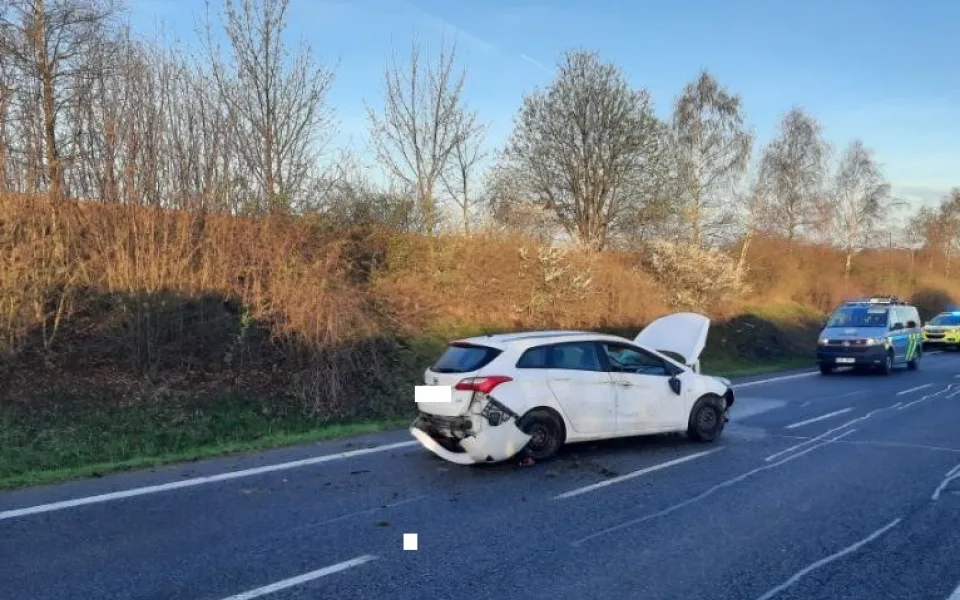 Foto nehody na Jihlavsku. Foto: poskytla Policie ČR