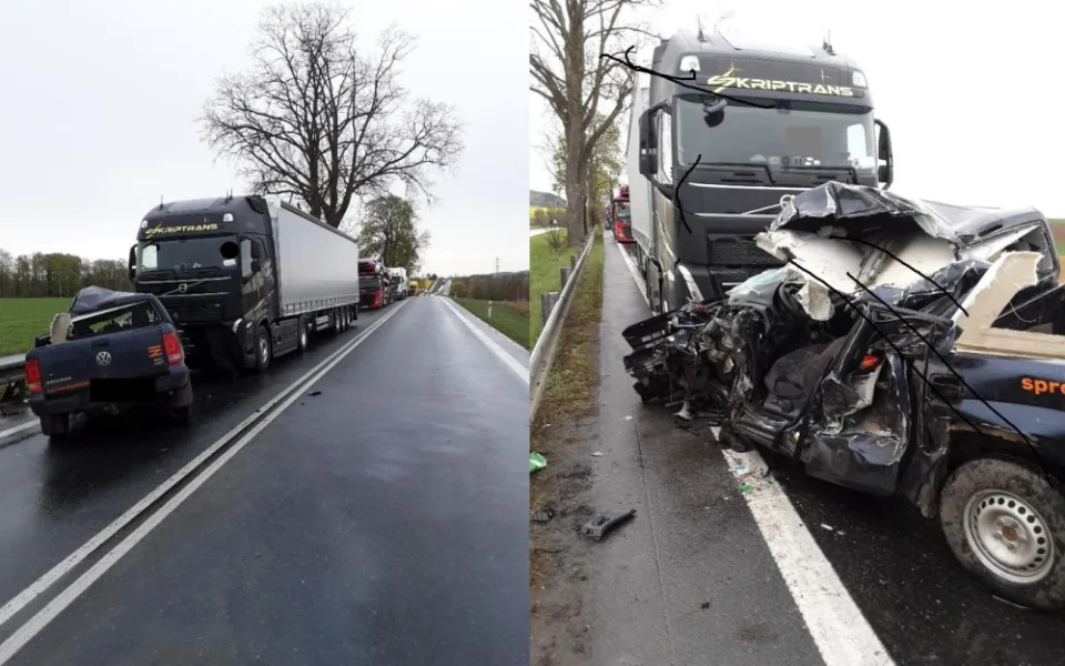 Foto pondělní nehody. Foto: poskytla Policie ČR