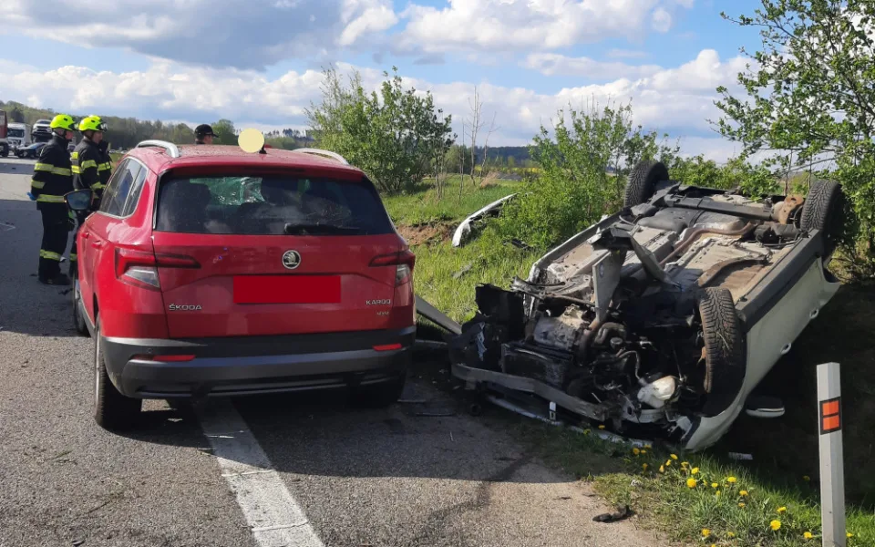 Havárie u Štok. Foto: poskytla Policie ČR