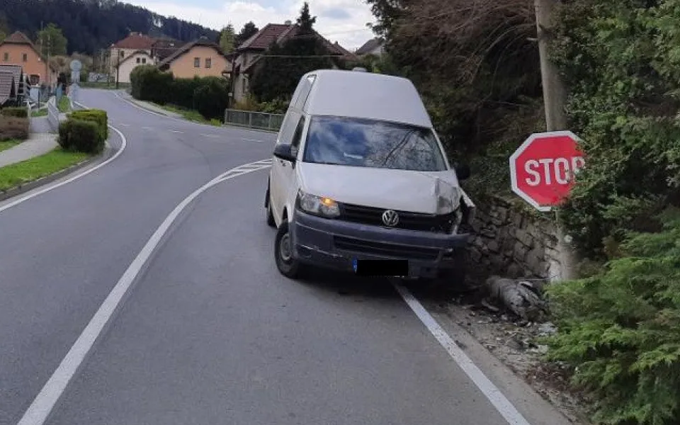 Nehoda v Rožné. Foto: poskytla Policie ČR