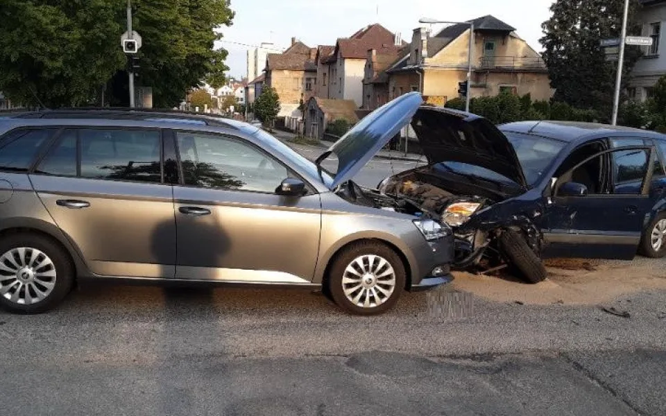 Nehoda v Havlíčkově Brodě. Foto: poskytla Policie ČR