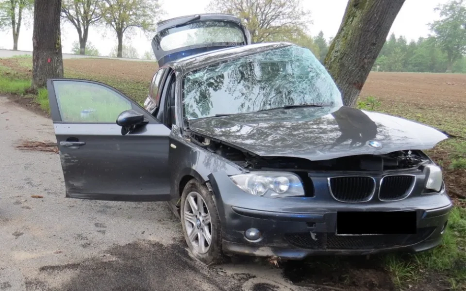 Auto, za jehož volantem seděla opilá žena, narazilo do stromu. Řidička skončila v nemocnici