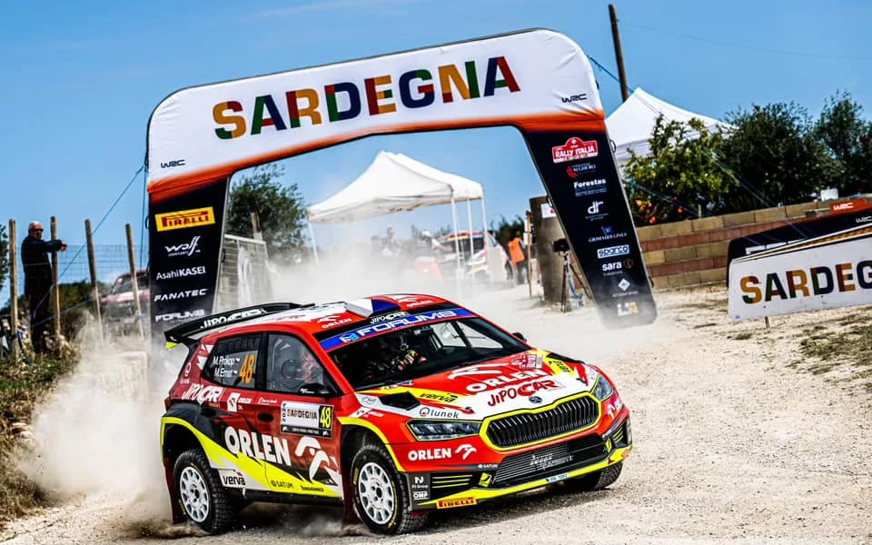 Jihlavský závodník Martin Prokop si z rally na Sardinii veze bramborovou medaili. Foto: poskytl Martin Prokop/facebook