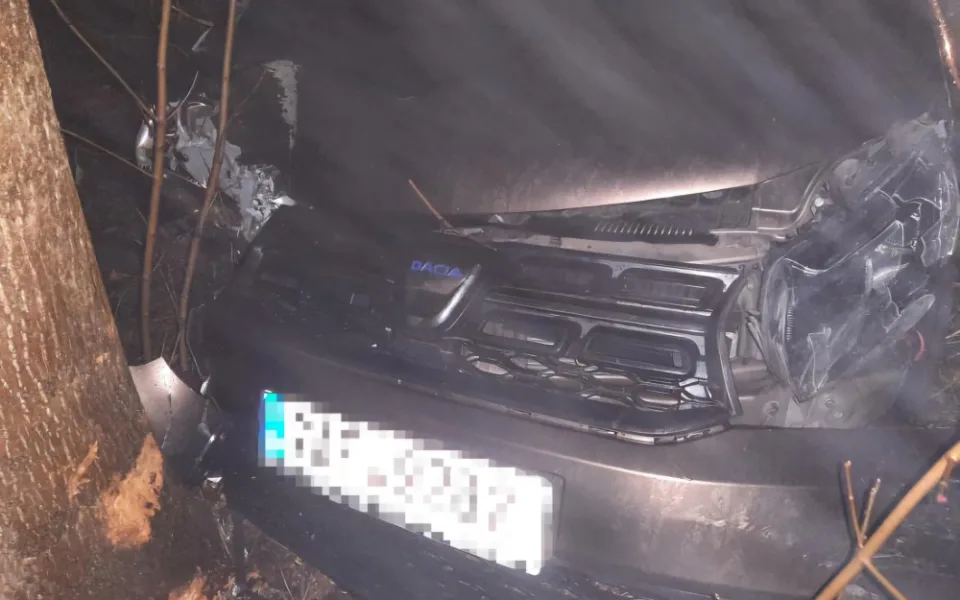 Senior za volantem nezvládl řízení, měl téměř dvě promile. Po nehodě musel do nemocnice. Foto: Se svolením Policie ČR