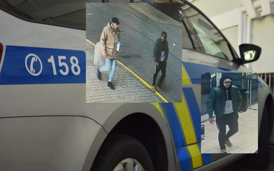 Zloděj ukradl mobil a platební kartu, s ní pak platil. Neznáte dva muže na fotkách?