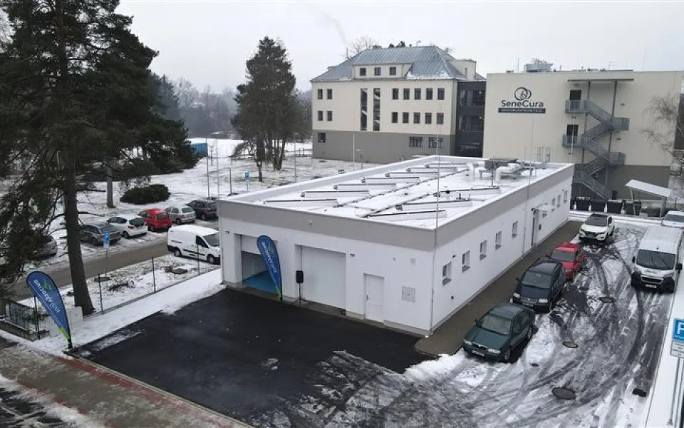 Záchranáři v Telči mají nové stanoviště na kraji města, základna vyšla na 21 milionů. Foto: Se svolením Kraje Vysočina