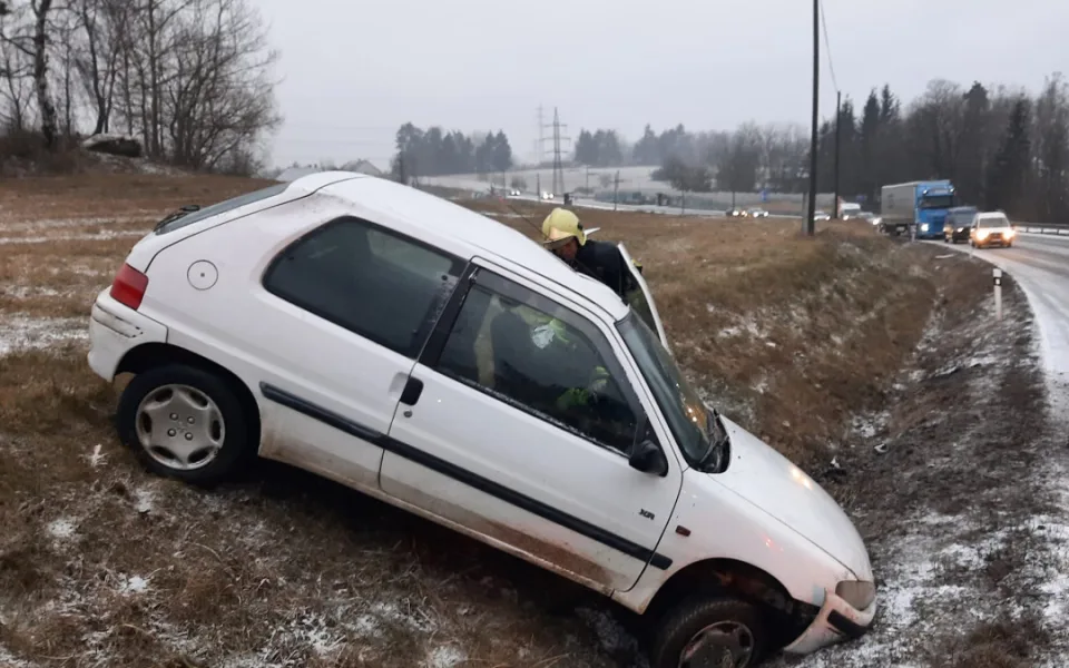 Foto z nehody v Oslavičce