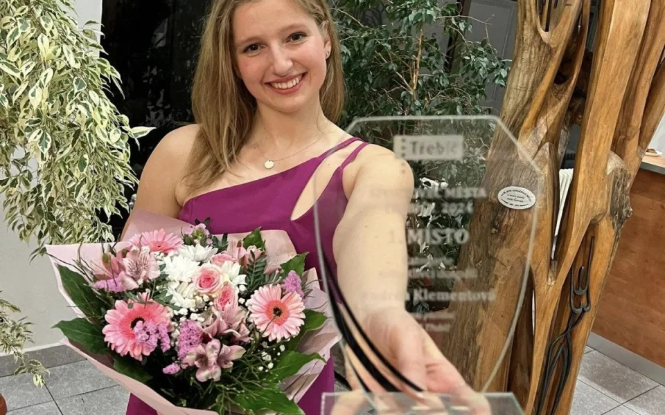 Zimní plavkyně Andrea Klementová je opět Sportovec města Třebíče, v sobotu vyhrála další závody. Foto: Se souhlasem Andrey Klementové