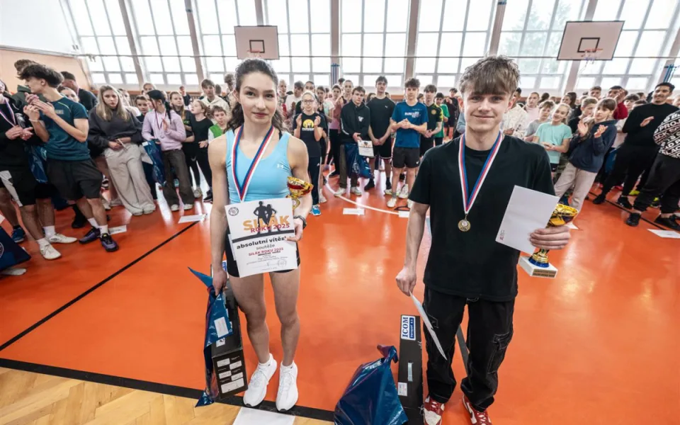 Siláky roku jsou Anežka Obrdlíková a Tomáš Brodina. Foto: Se souhlasem Města Jihlava