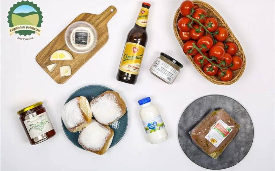Regionální potravinou jsou rajčata, buchty, pivo, med i kozí sýr s česnekem. Foto: Se svolením Kraje Vysočina