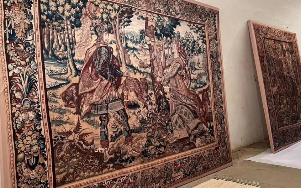 Zámek Brtnice získal sedm velkých kopií gobelínů, které majitelům kdysi. Foto: Se souhlasem Zámku Brtnice