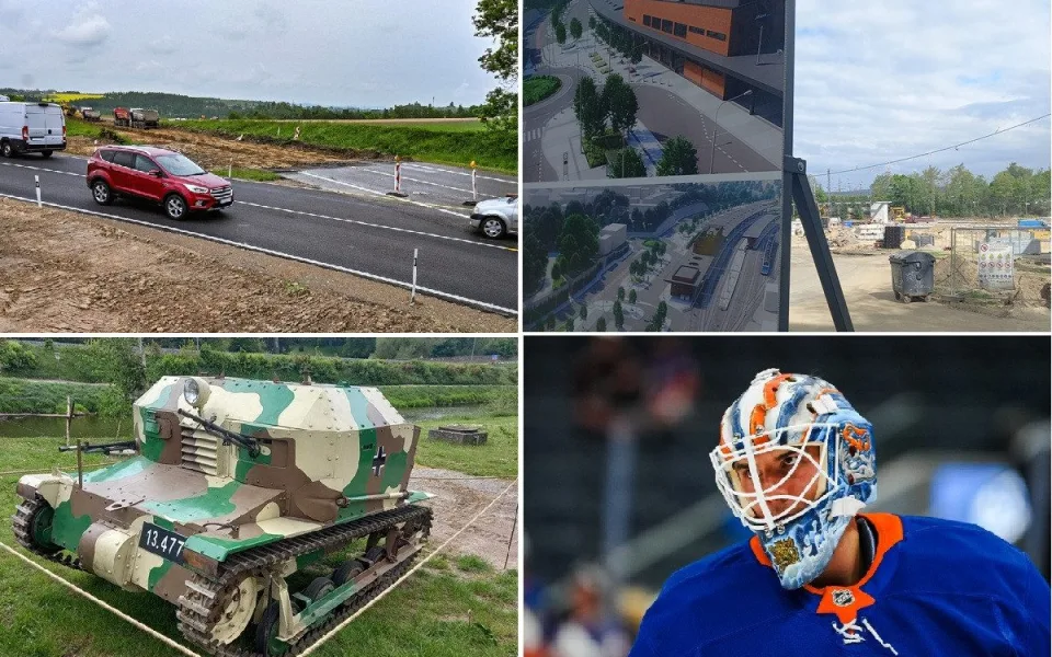 KVĚTEN NA DRBNĚ: Uzavírky v Jihlavě, válečné boje v Lukách a rozhovory o hokeji