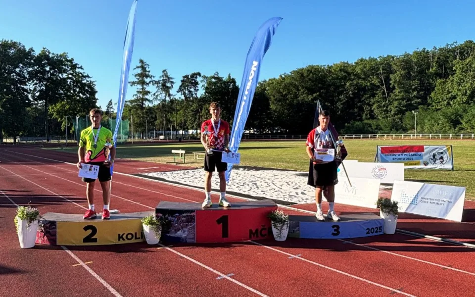 Radek Kalenda z SDH Panská Lhota zářil na MČR v Kolíně. Domů si dovezl bronz
