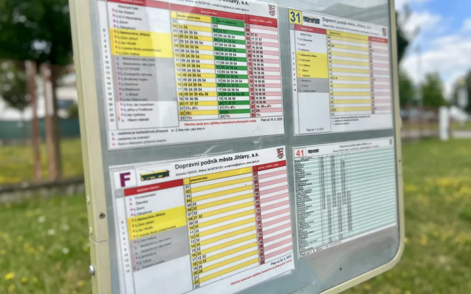 MHD v Jihlavě loni přepravila 15,5 milionu osob. Podobně jako o rok dříve