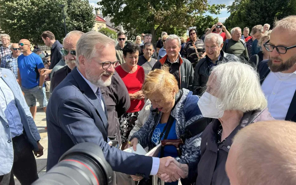 Jihlava středobodem politické mapy Česka. Po Rakušanovi přijel i premiér Fiala