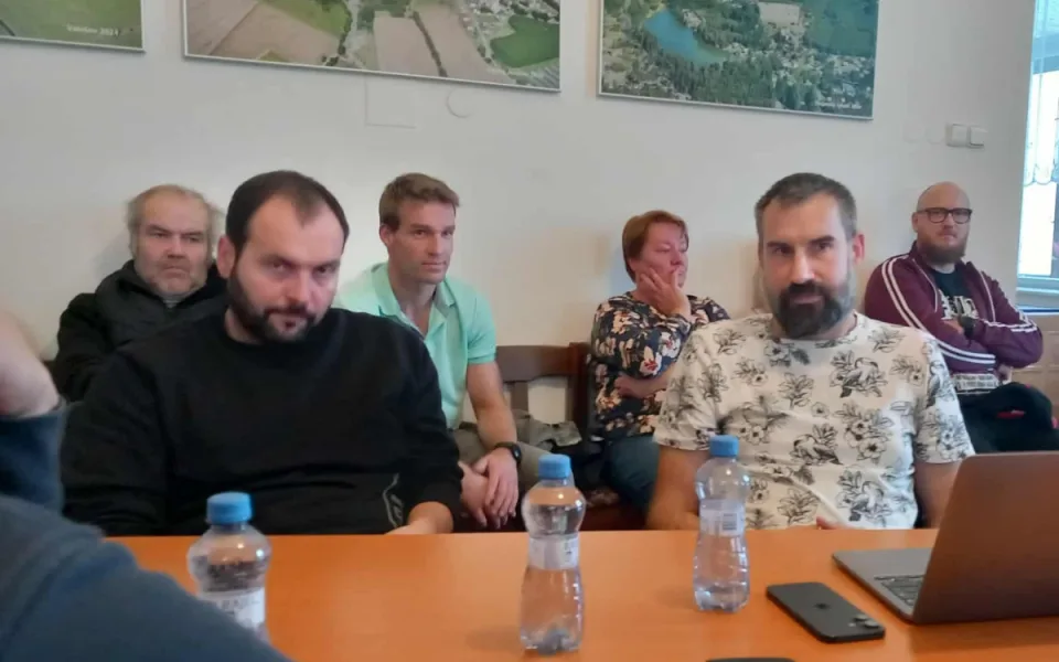 Nový starosta Pavel Koníř (vpravo) a druhý místostarosta Milan Brtnický (vlevo).