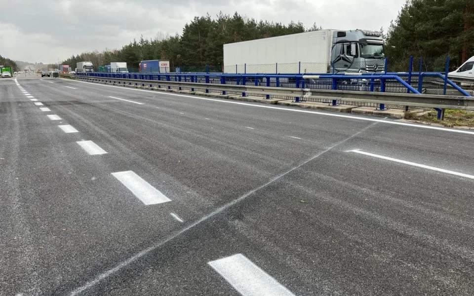Most na 112. kilometru dálnice D1 u Jihlavy bude už o víkendu průjezdný bez omezení. Foto: Se svolením ŘSD