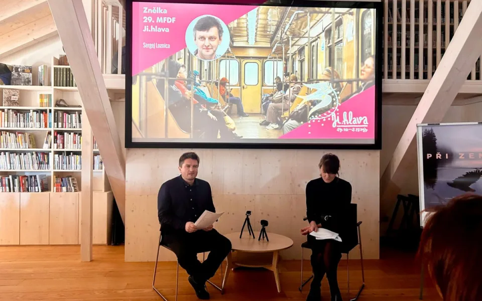 Zleva: ředitel festivalu Marek Hovorka, mluvčí festivalu Zuzana Kopáčová
