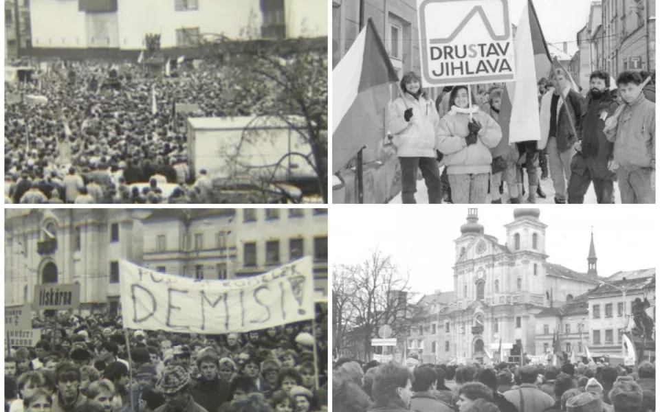 Revoluční plamen se v v Jihlavě rozhořel o týden později. Hlavními lídry byli vysokoškoláci