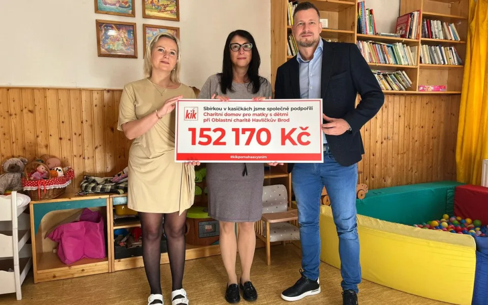 Na rekonstrukci azylového domu sv. Kateřiny v Havlíčkově Brodě přispěla sbírka KiK