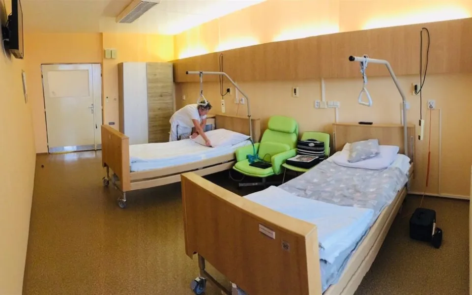Vánoční pokoj 2019 byl na rehabilitačním oddělení. Foto: Se svolením Nemocnice Jihlava