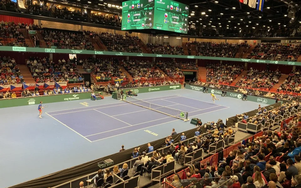 ON-LINE: Jihlava poprvé hostí Davis Cup, v Horácké aréně hrají Češi proti Švédům