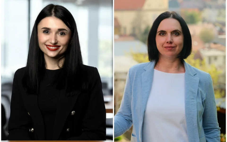 Zleva: Solomiia Makovska a Petra Smolová