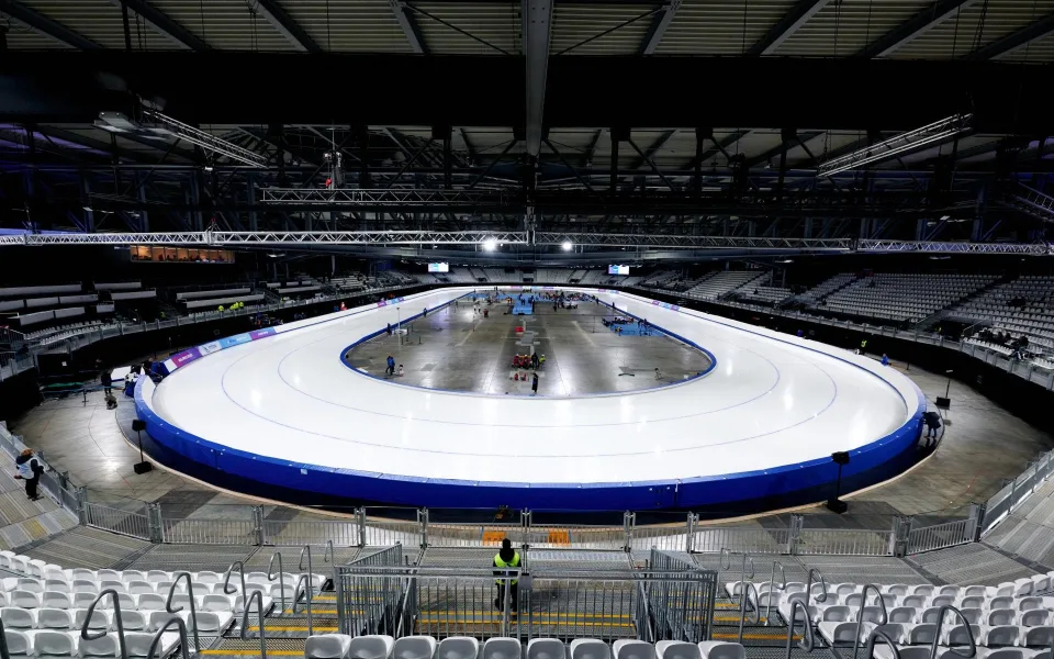 Rychlobruslařská hala pro ZOH 2026. Foto: Olympijský tým
