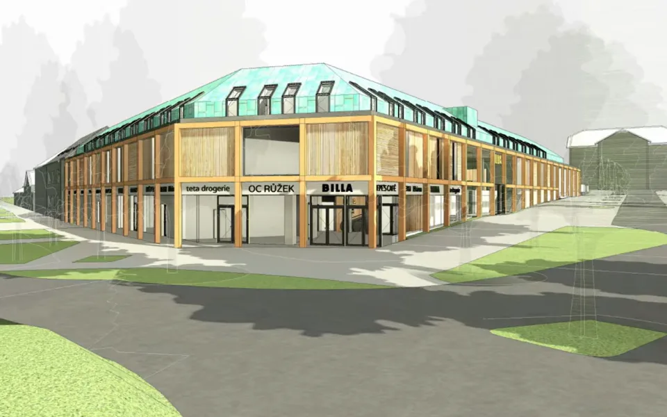 Vizualizace, kterou Lukáš Komín prezentoval na červnovém zasedání telčského zastupitelstva. Zdroj: ARCHOO / AS PROJECT
