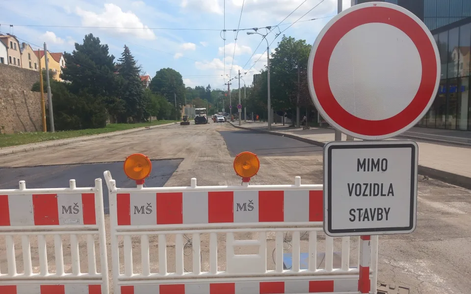 Ilustrační foto, práce u Cityparku z poloviny letošního července