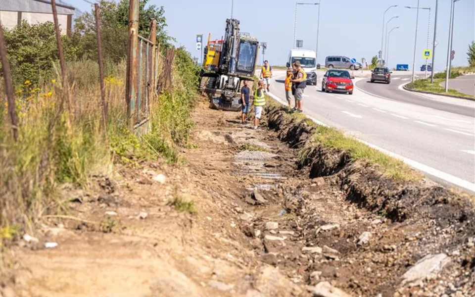 Cesta do průmyslové zóny v Jihlavě bude bezpečnější, začala výstavba cyklostezky